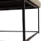 Flash Furniture Ashton 30 Square LeatherSoft Tufted Ottoman with Metal Frame, Beige LeatherSoft/Black Frame WX-TY-101-BG-LT-BLK-GG - alternate 4